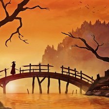 Схема вышивки «Японский рассвет»