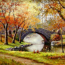 Схема вышивки «пейзаж»