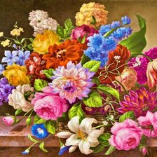 Схема вышивки «цветы»