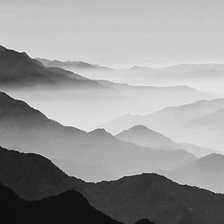 Схема вышивки «Горы»