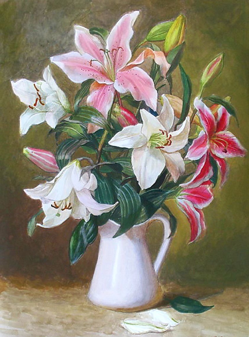 Натюрморт. - живопись., букет, цветы. натюрморт - оригинал