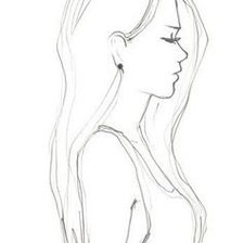 Схема вышивки «силуэт»