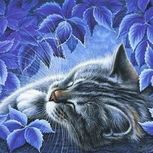 Схема вышивки «Синий сон»