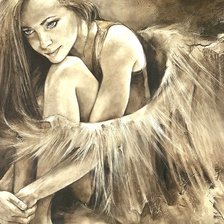 Схема вышивки «Девушка»