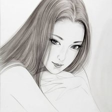 Схема вышивки «Девушка»