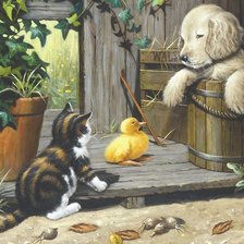 Схема вышивки «друзья»