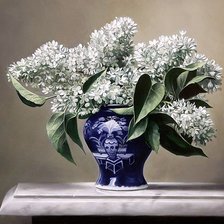 Схема вышивки «Blue vase»