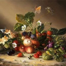 Схема вышивки «НАТЮРМОРТ С ЯГОДАМИ»