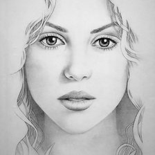 Схема вышивки «Девушка»