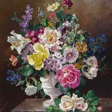 Схема вышивки «БУКЕТ ЦВЕТОВ»