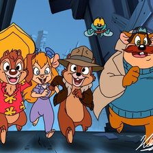 Схема вышивки «Чип и Дейл спешат на помощь»