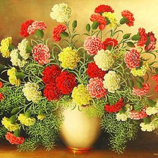 Схема вышивки «Гвоздики.»