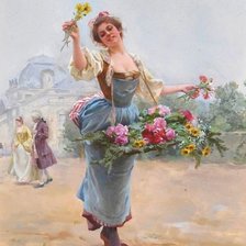 Схема вышивки «цветочница»