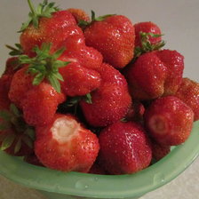 Схема вышивки «клубничка»