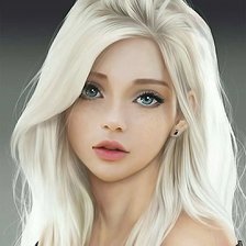 Схема вышивки «Девушка»