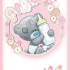 Схема вышивки «a baby girl»