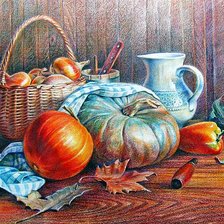 Схема вышивки «Осенний натюрморт.»