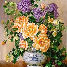 Схема вышивки «букет»