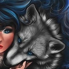 Девушка и волк