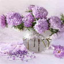 Схема вышивки «сиреневый букет»