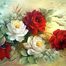 Схема вышивки «букет цветов»