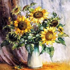 Схема вышивки «Sunflowers 3»
