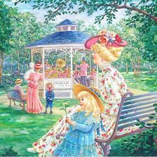 Схема вышивки «в парке»