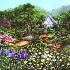 Схема вышивки «chalupka»