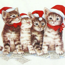 Схема вышивки «Котики»