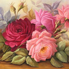 Схема вышивки «Розы»