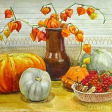 Схема вышивки «Осенний натюрморт.»