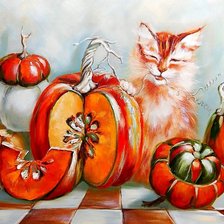 Схема вышивки «Осенний натюрморт.»