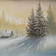 Схема вышивки «зима»