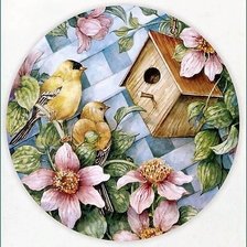 Схема вышивки «Birdhouse 5»