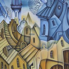 Схема вышивки «Улица»