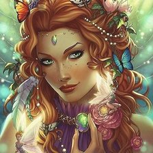 Схема вышивки «Девушка»