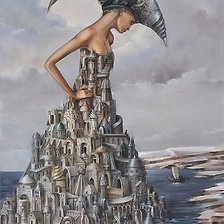 Схема вышивки «Девушка»