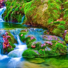 Схема вышивки «водопад»