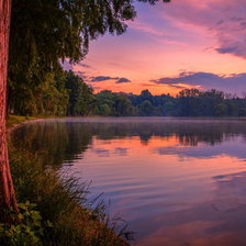 Схема вышивки «озеро»