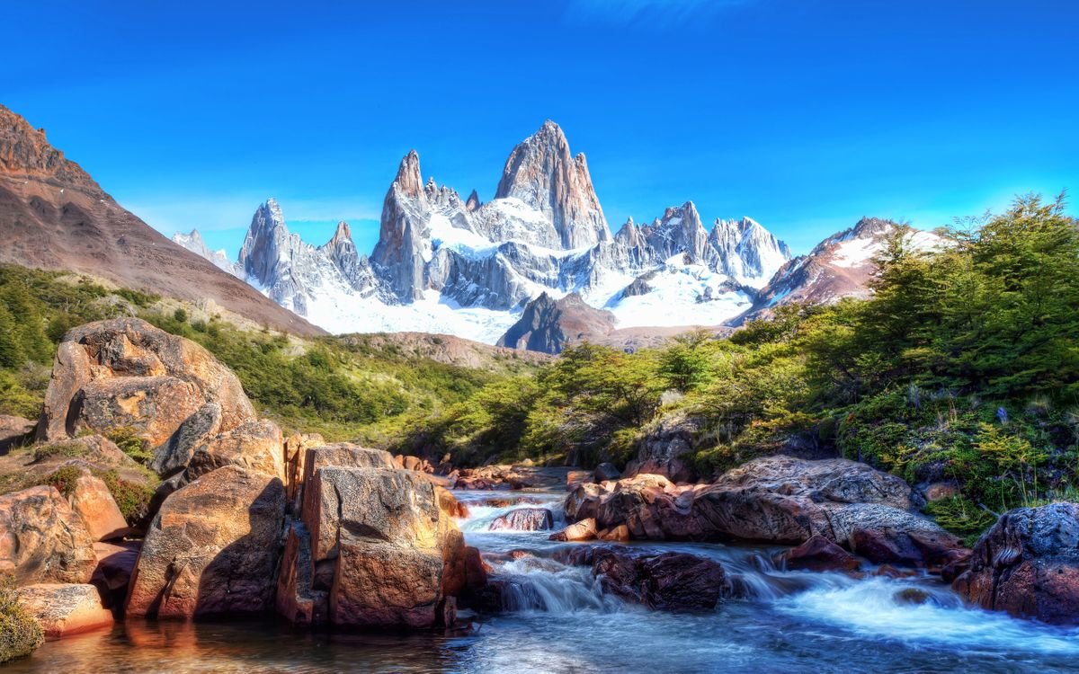 горная река - оригинал