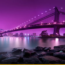 Схема вышивки «ночной  город»