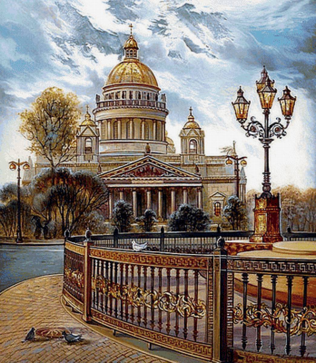 Исаакиевский собор - городской пейзаж - предпросмотр