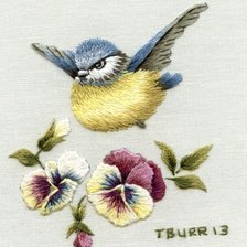 Схема вышивки «ФИАЛКИ»