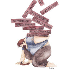 Схема вышивки «father and daughter 2»