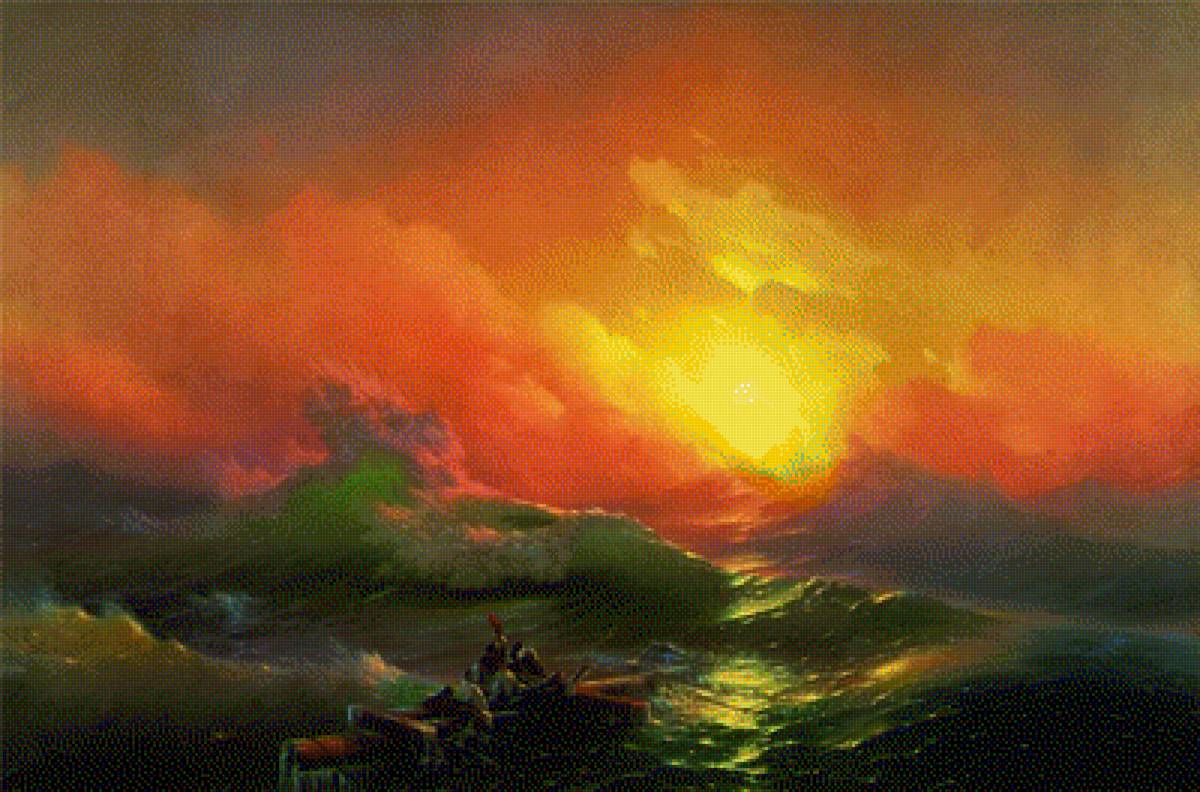 девятый вал - айвазовский, море, буря - предпросмотр