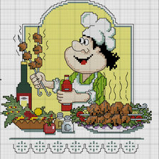 Схема вышивки «повар»