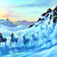 Схема вышивки «Лавина.»