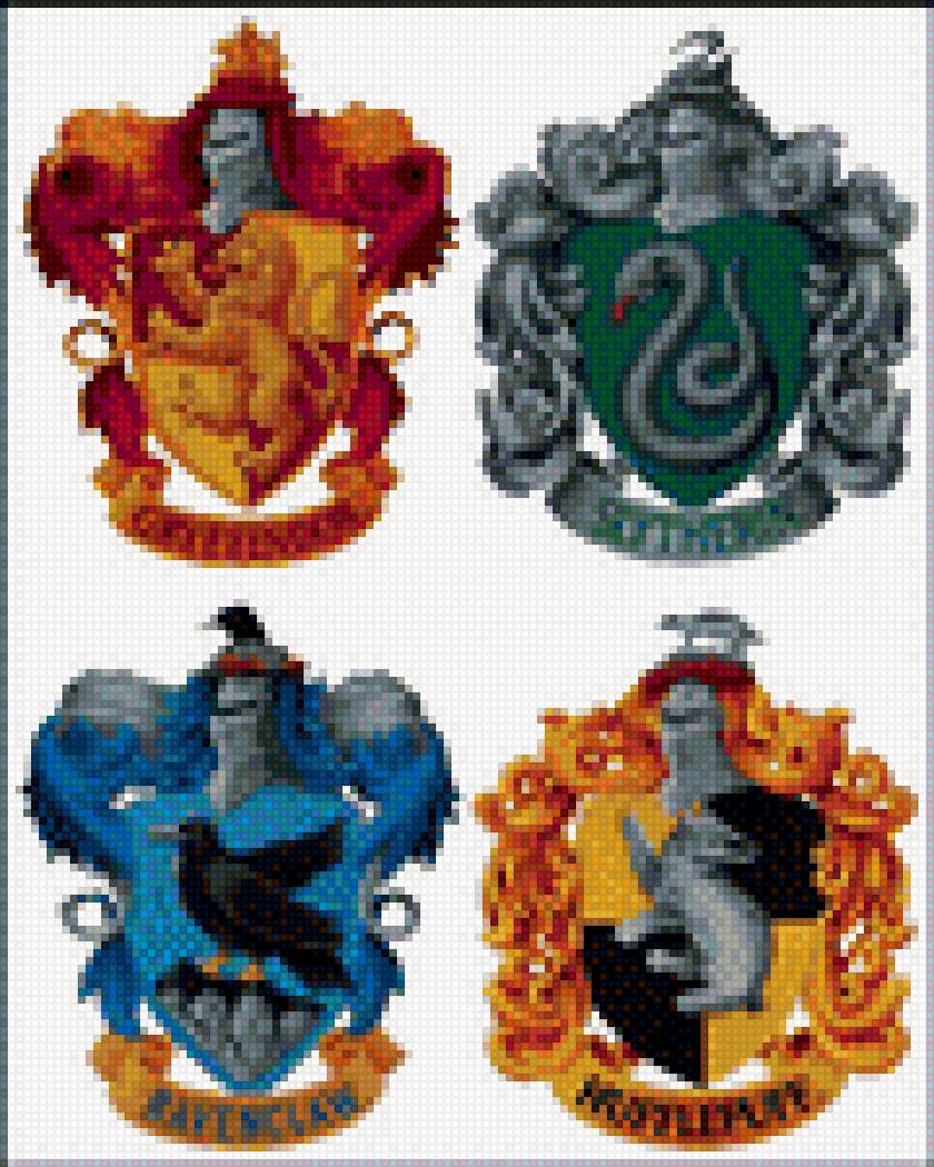 Факультеты хогвартса - гарри поттер, факультеты, гриффиндор - предпросмотр