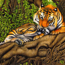 Схема вышивки «Тигр»