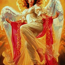 Схема вышивки «Ангел зари»